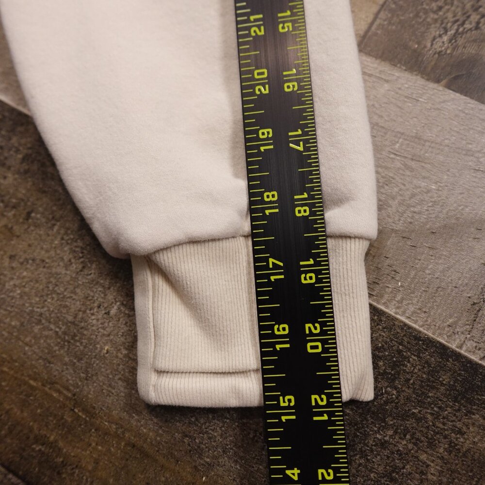 Athleta Girl All Day Half Zip Hoodie XL (14) Bone Cropped Cozy Pullover - Picture 6 of 12